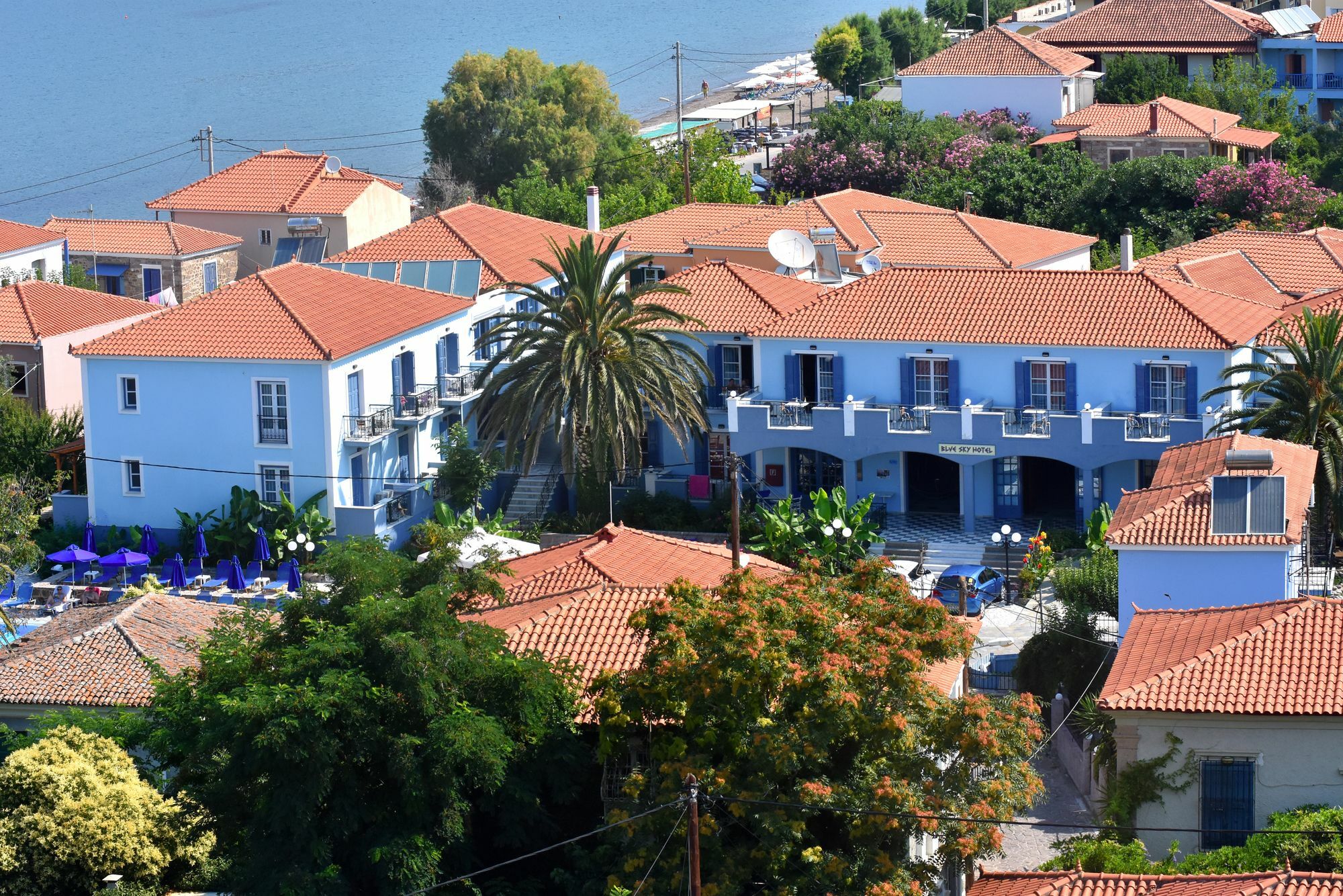 Blue Sky Hotel - Petra - Lesvos - Greece Экстерьер фото